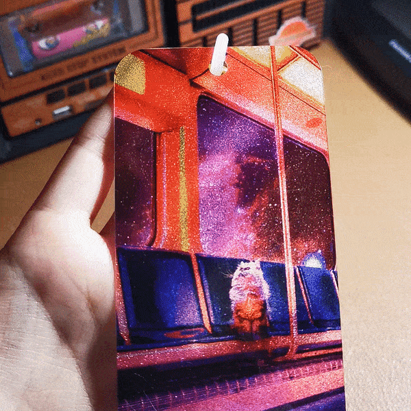 Glitter Bookmark - Train ride to No Where