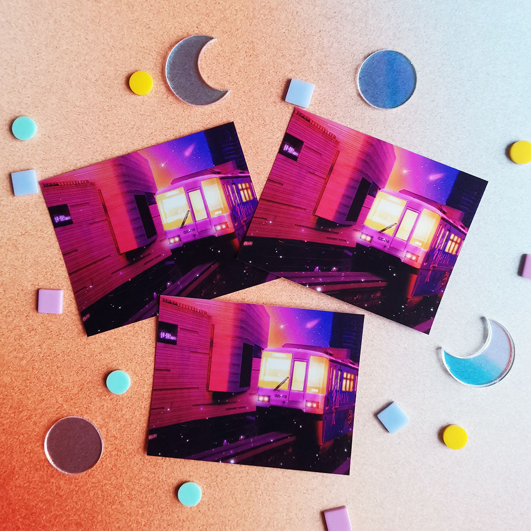 Sticker - Train to Sunset