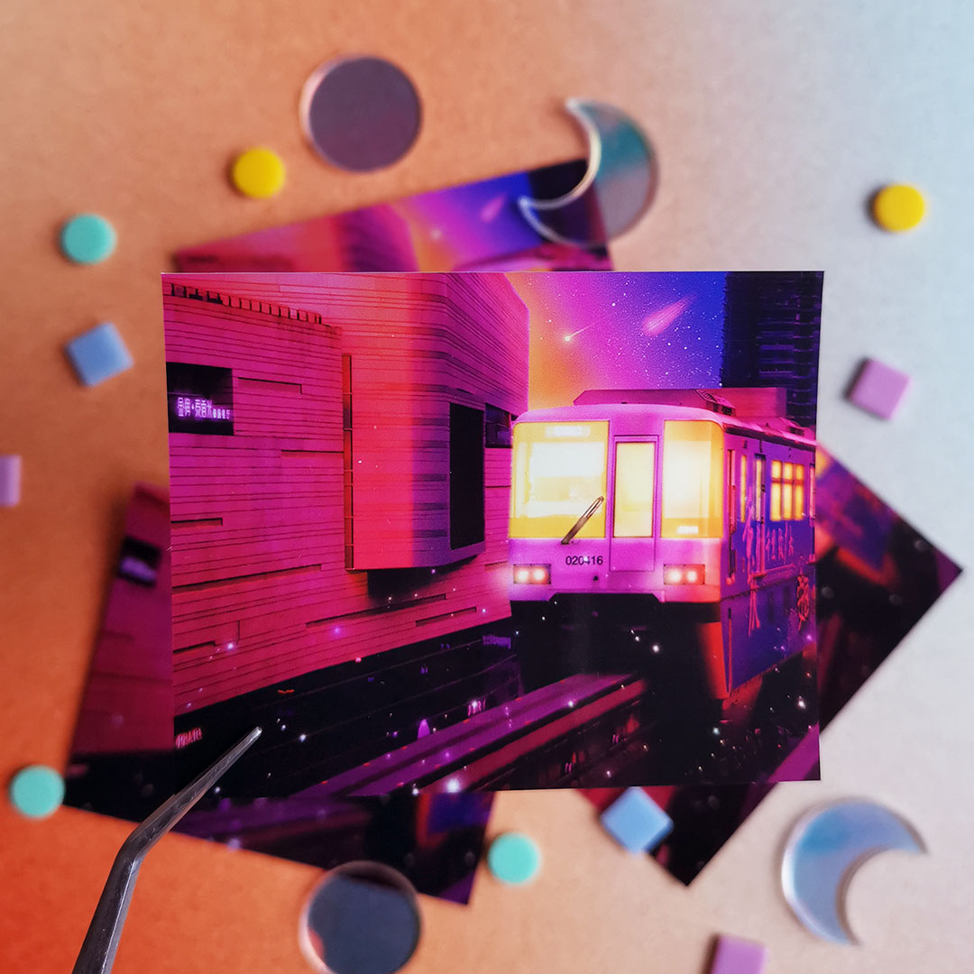 Sticker - Train to Sunset