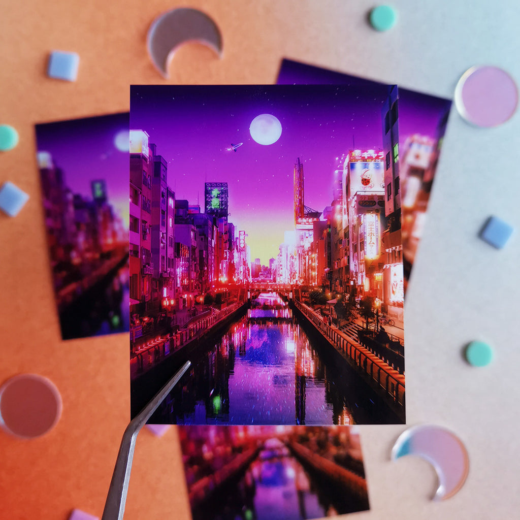 Sunset City Flow - Sticker