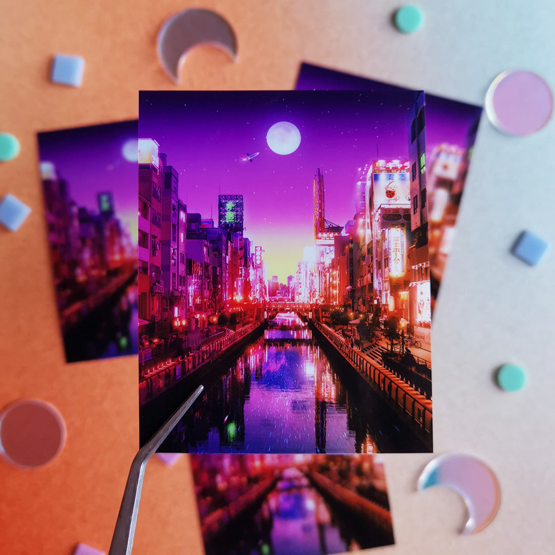 Sunset City Flow - Sticker